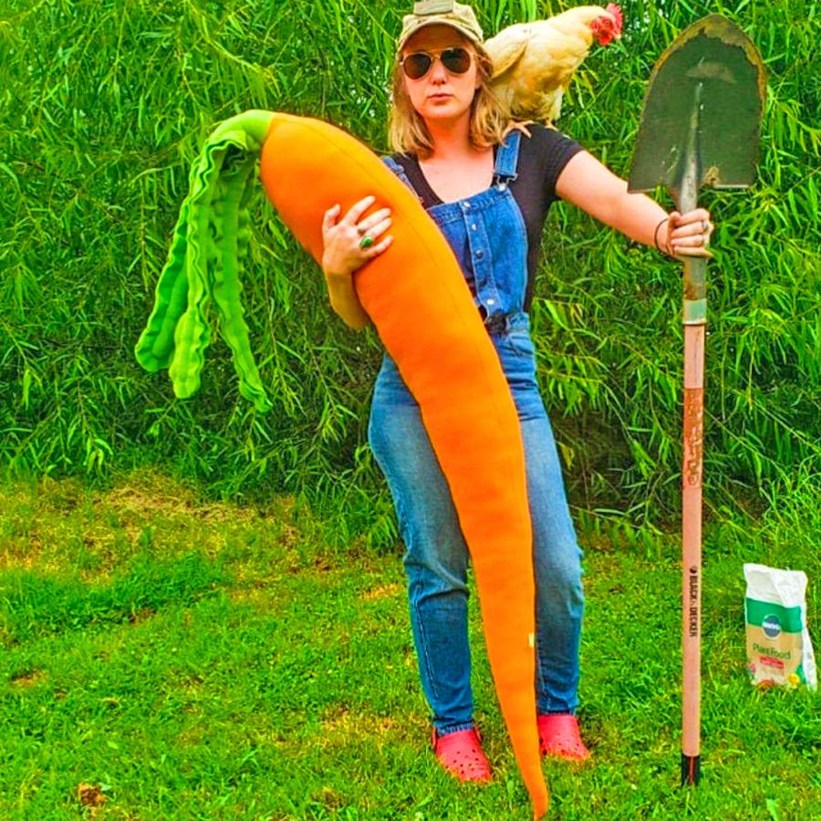 This giant carrot pillow is all you need.