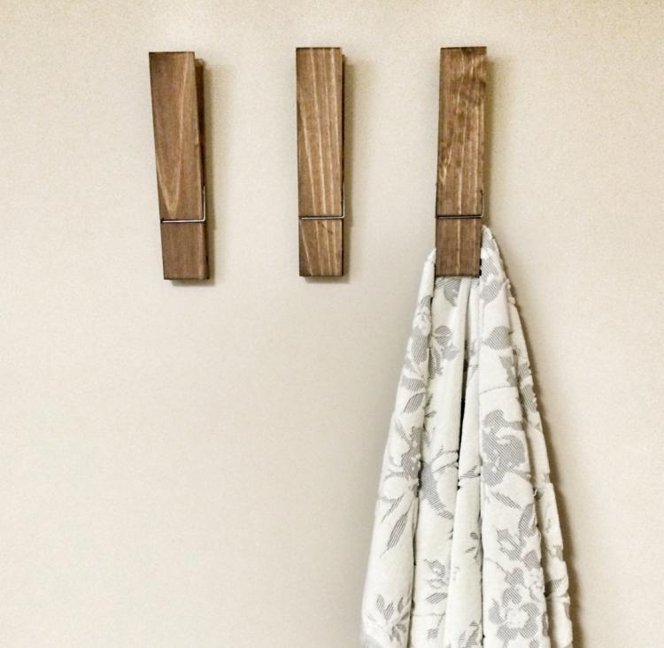 These Giant Clothespins Can Hold Towels, Drawings, Or Photos