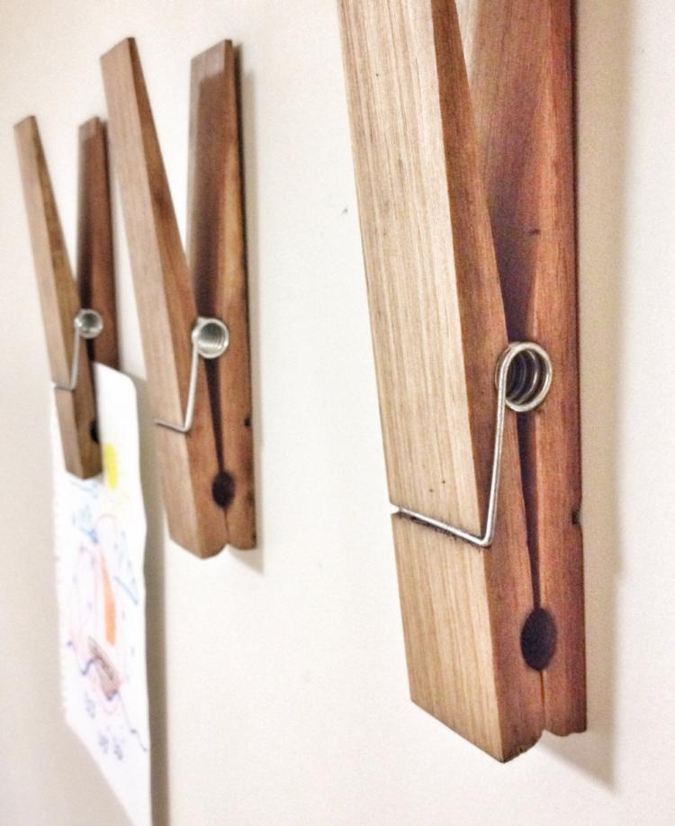 Giant Clothespins - Rustic Decor - Holds towels or photos