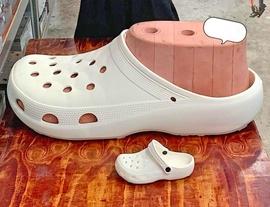 These Giant Croc Shoes Can Function as a Baby Bassinet Or Pet Bed