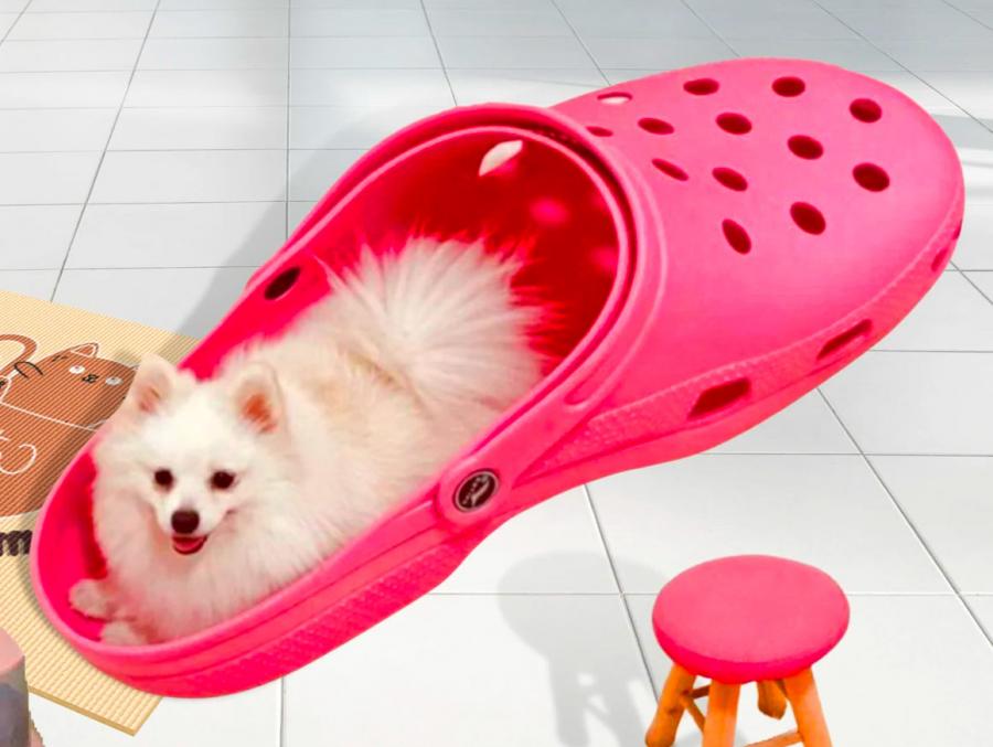 These Giant Croc Shoes Can Function as a Baby Bassinet Or Pet Bed