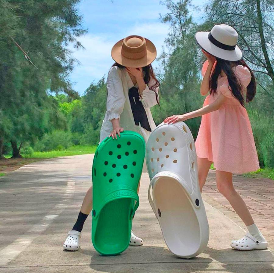 These Giant Croc Shoes Can Function as a Baby Bassinet Or Pet Bed