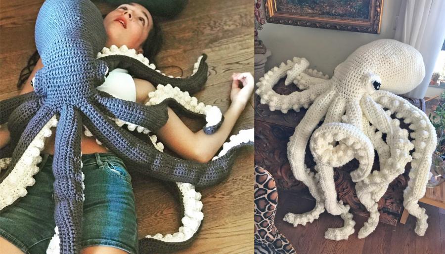 Giant Crochet Octopus - Oversized crochet squidGiant Crochet Octopus - Oversized crochet squid