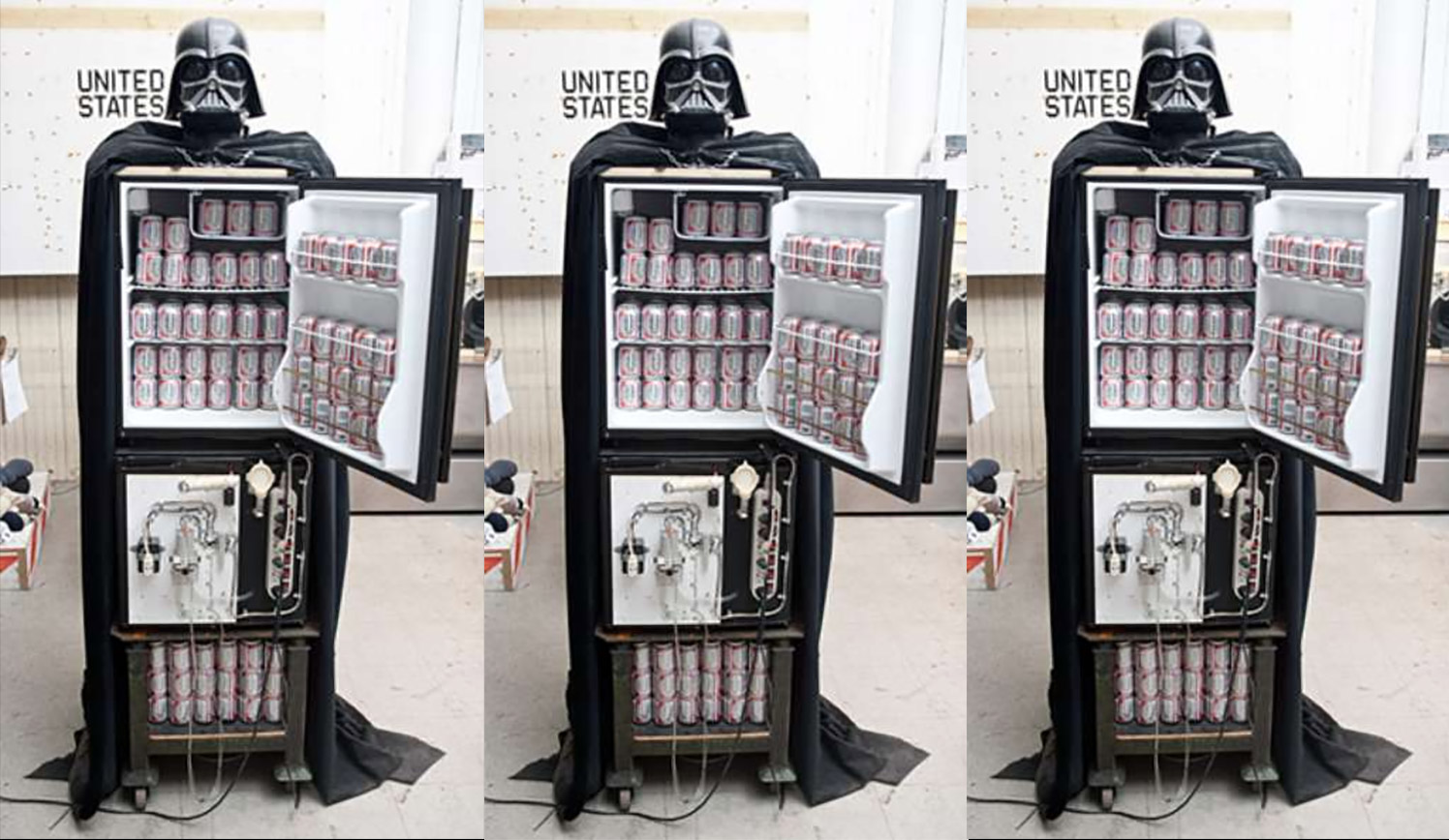 Luke I Am Your Refrigerator - Darth Vader Fridge and Vodka Fountain