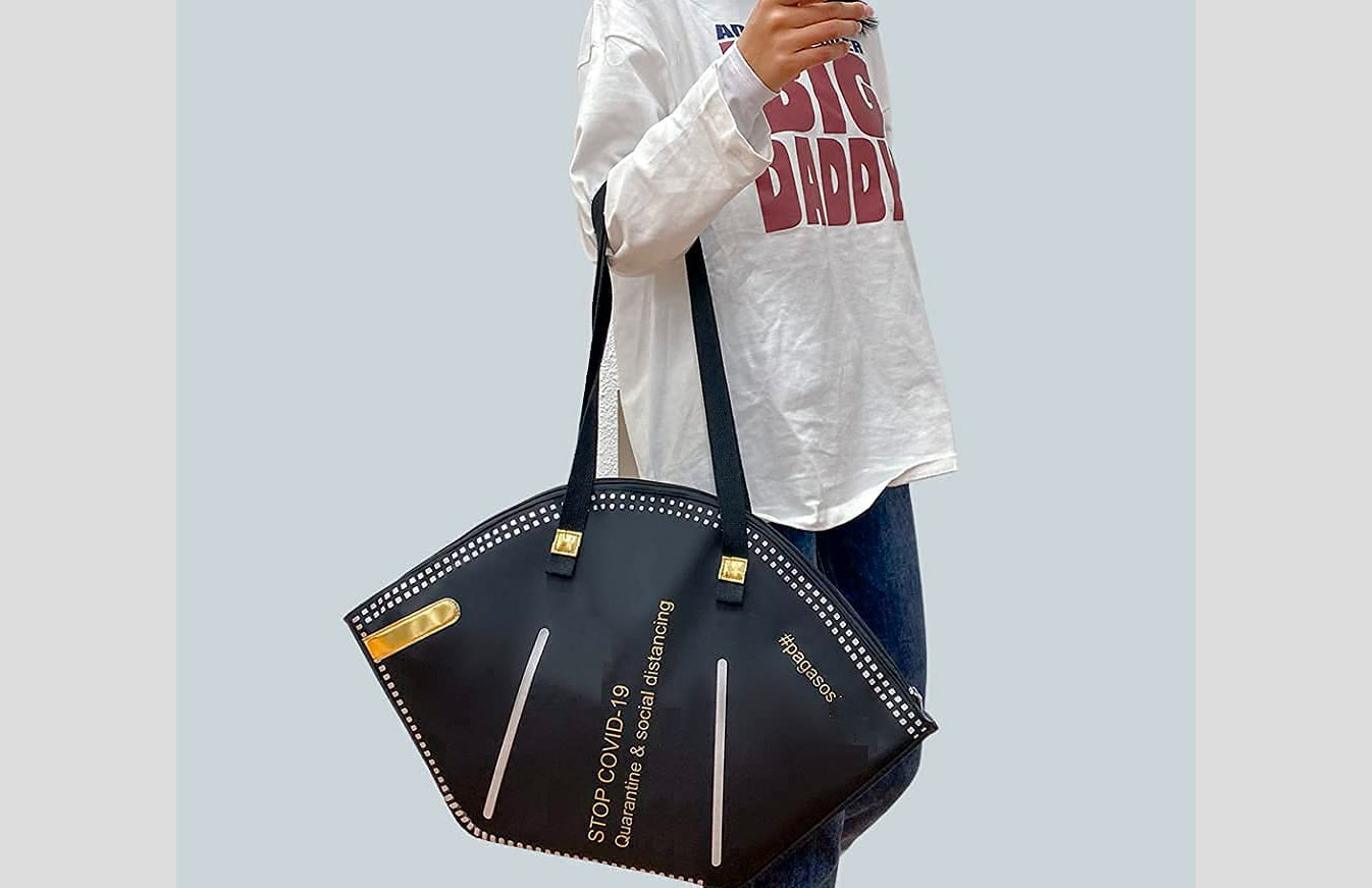 Giant Face Mask Tote Bag