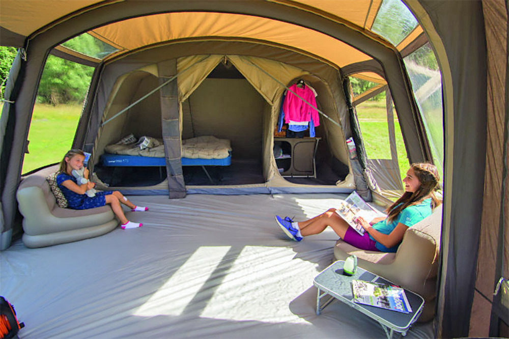 Separate room outlet tents