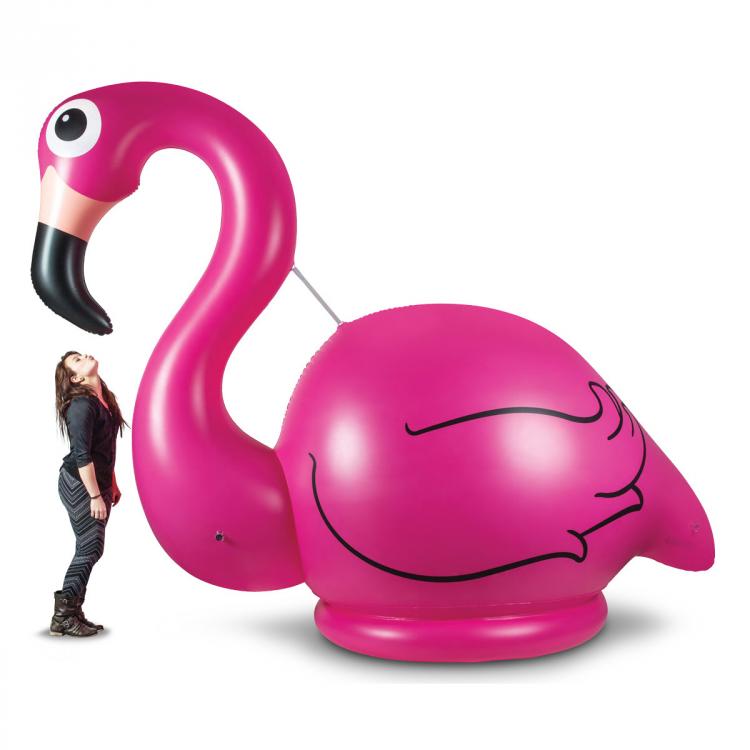 large flamingo float