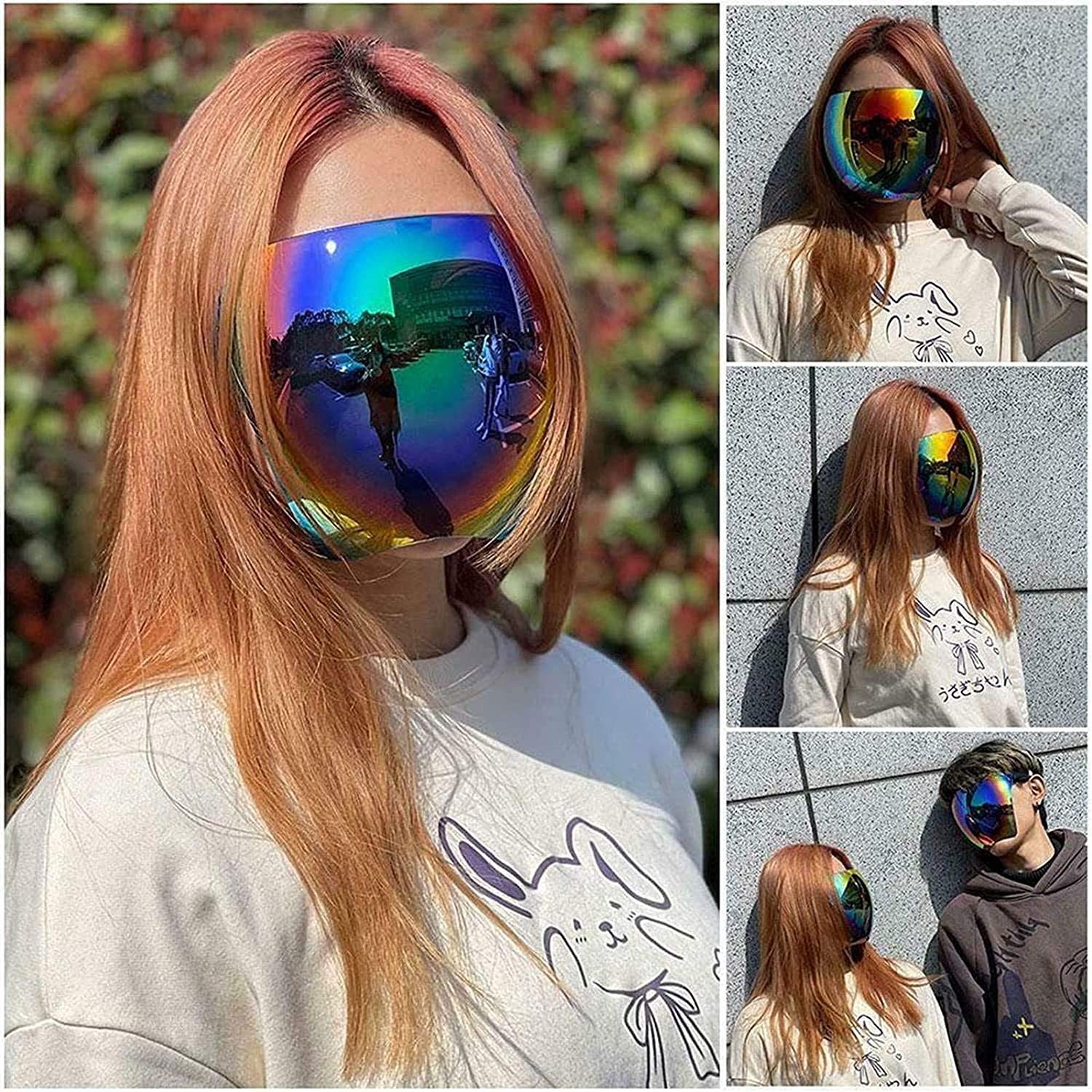 Giant Full Face Sunglasses Face Mask Combo