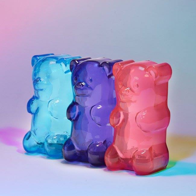 Giant Gummy Bear Night-Light - Gummygoods gummy bear light - click belly of bear to turn on light