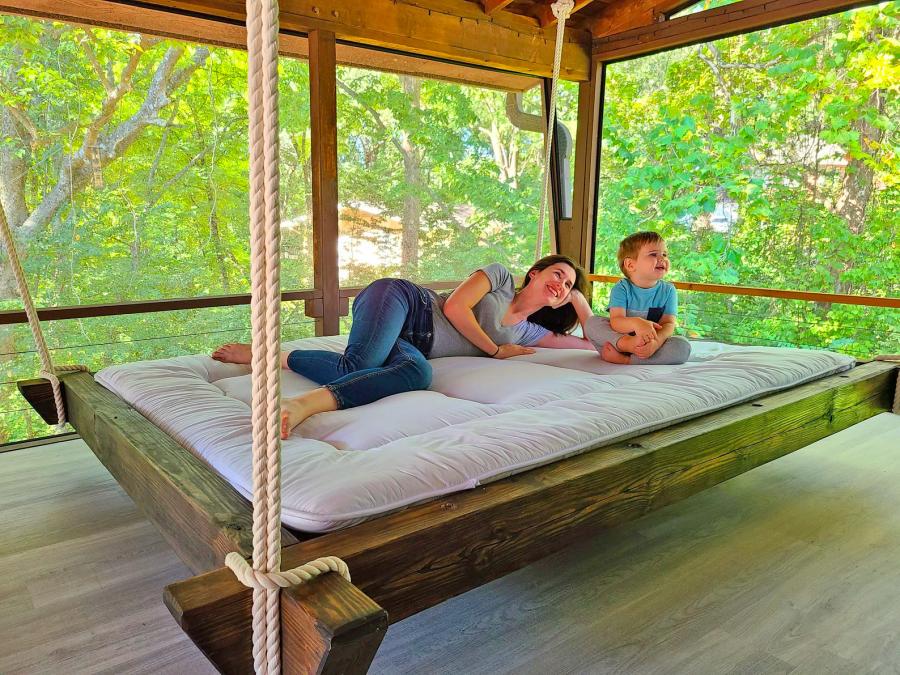 Giant Hanging Porch Bed Lounger