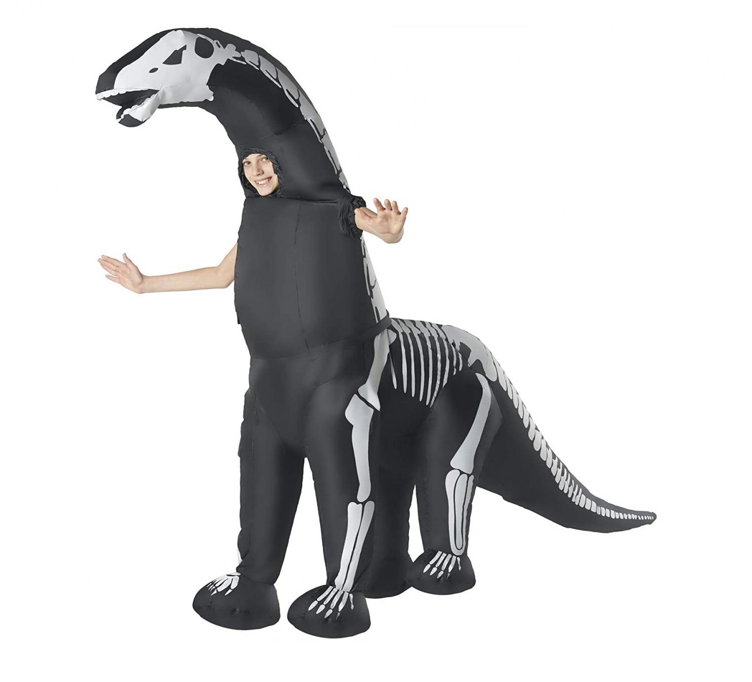 Giant Inflatable Long Neck Skeleton Dinosaur Costume