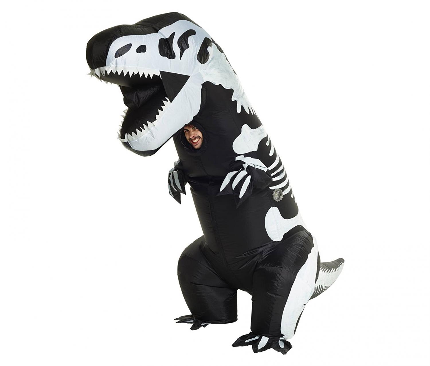 Giant Inflatable T-Rex Skeleton Dinosaur Costume