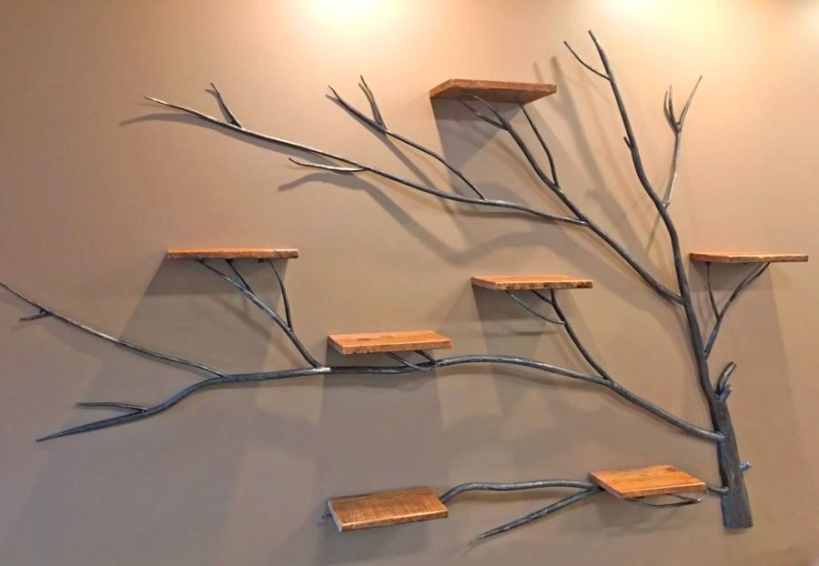 tree limb shelves