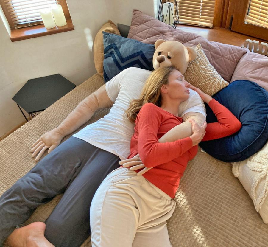 This Giant Life size Boyfriend Snuggle Pillow Bear Is Perfect For Your Single Friends