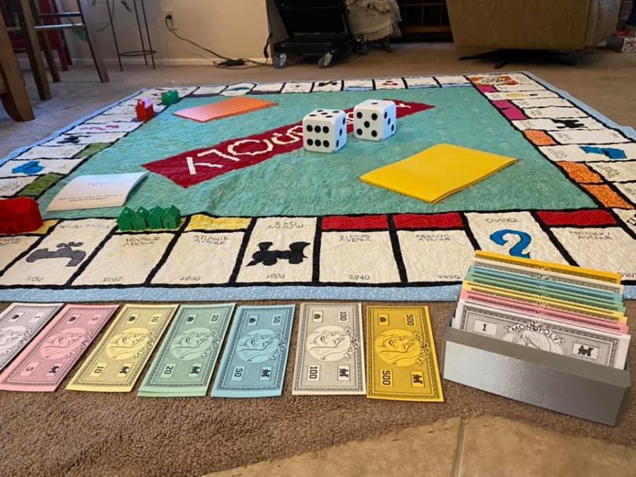 This Giant Monopoly Quilt Is The Greatest Way To Play The Classic Board Game