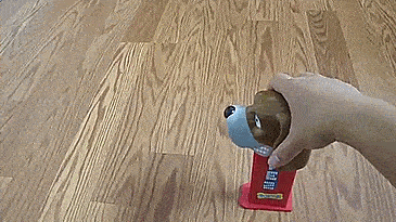 Giant Pez Dispenser For Dog Treats - Giant dog pez dispenser - dispenses bone shaped dog treats