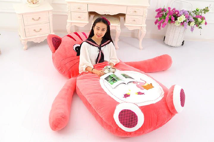 Giant Plush Cat Sleeping Bag Bed