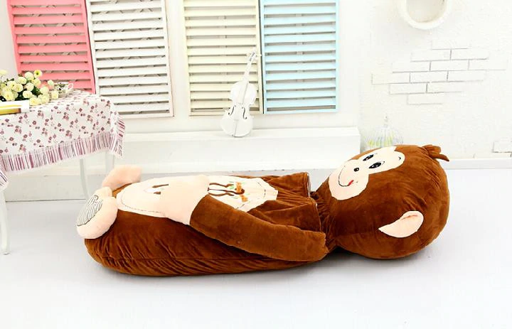 Giant Plush Monkey Sleeping Bag Bed