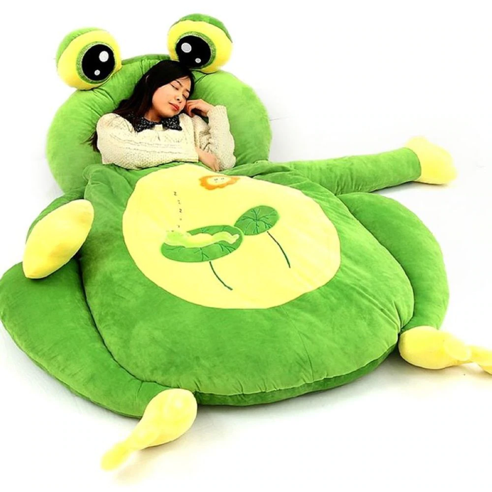 Giant Plush Frog Sleeping Bag Bed