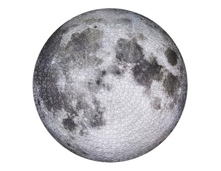 Giant Round Moon Shaped Jigsaw Puzzle - Circular moon puzzle