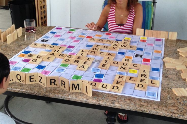 Giant Scrabble Board Game - Giant Wooden Word Game