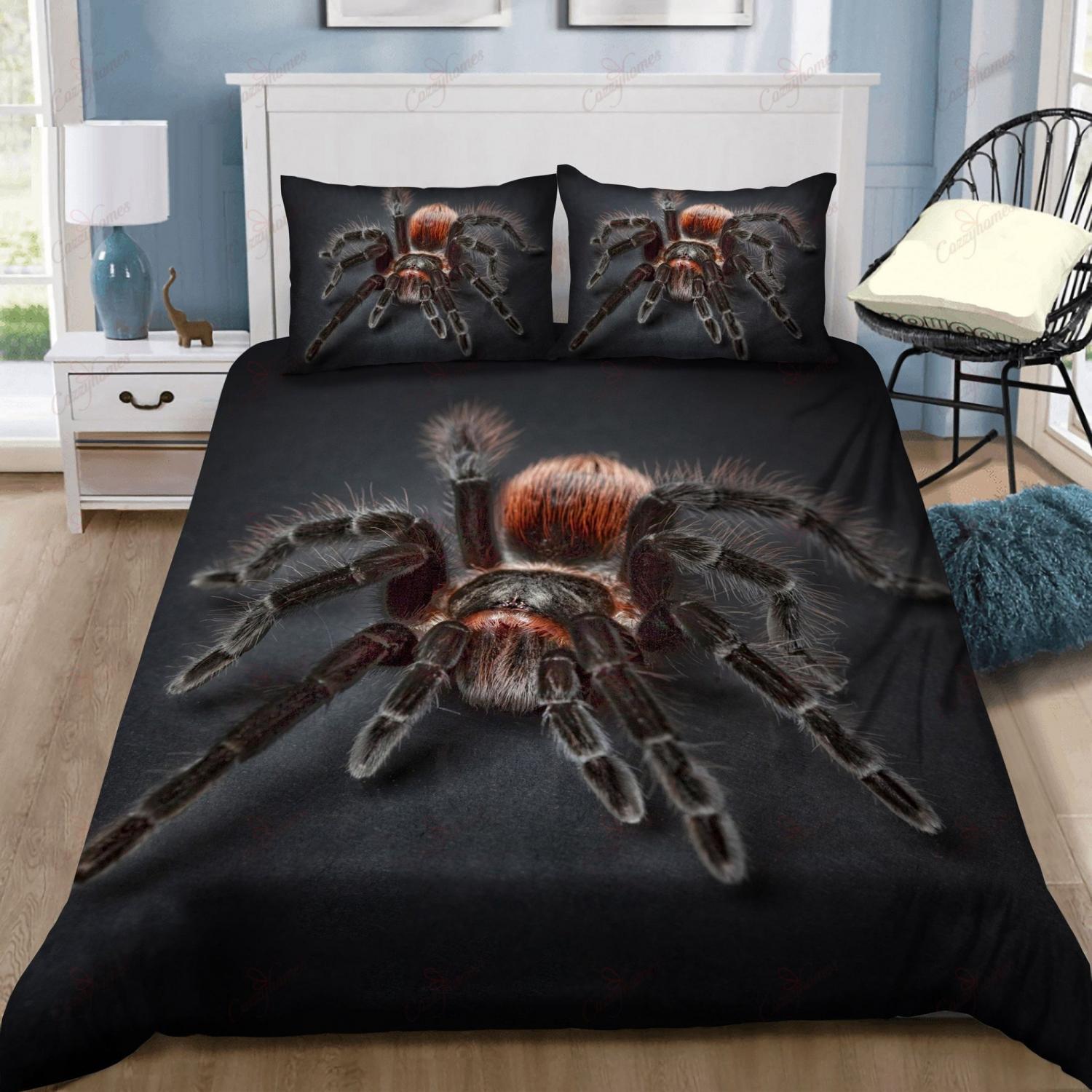 Creepy Scary Giant Tarantula Bed Set Sheets