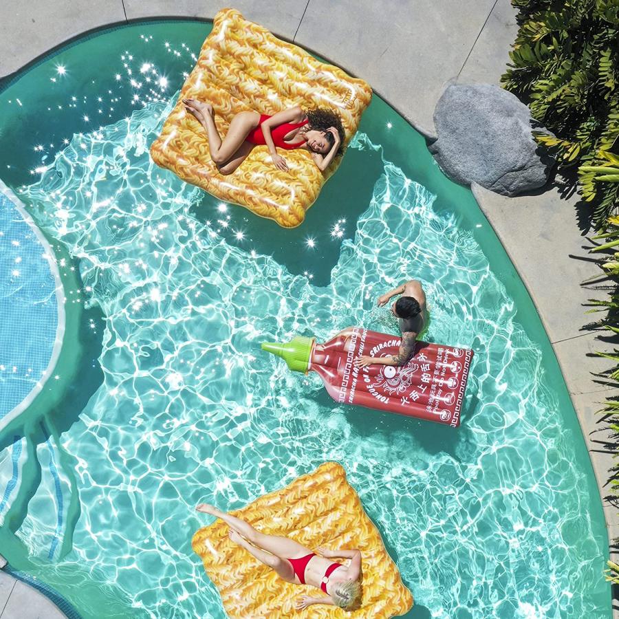 Giant Sriracha Bottle Pool Float