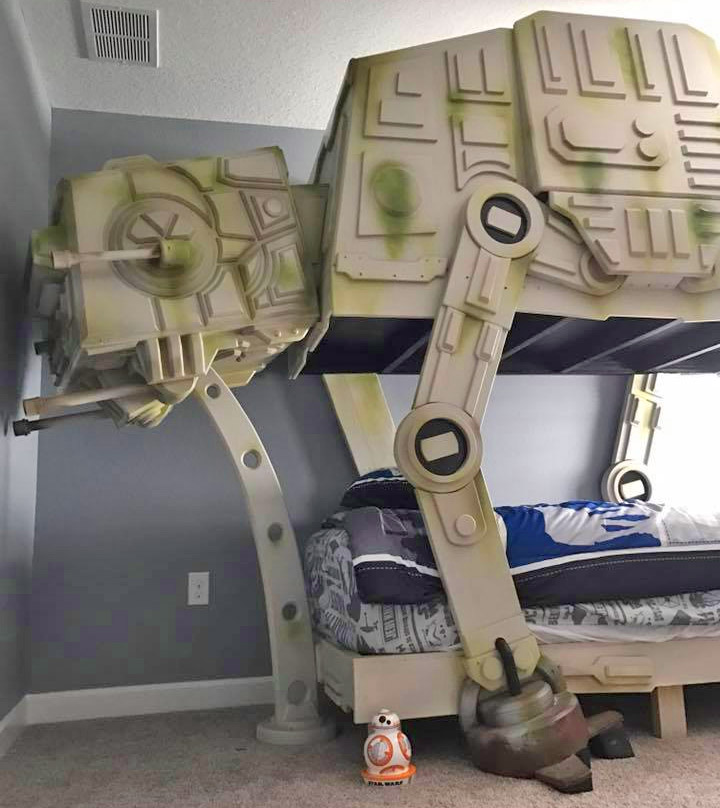 Giant Star Wars AT-AT Walker Bed - Huge AT-At Walker Bunk Bed