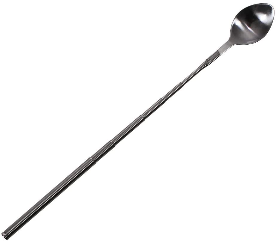 Extendable telescoping spoon for claiming dad tax spoon