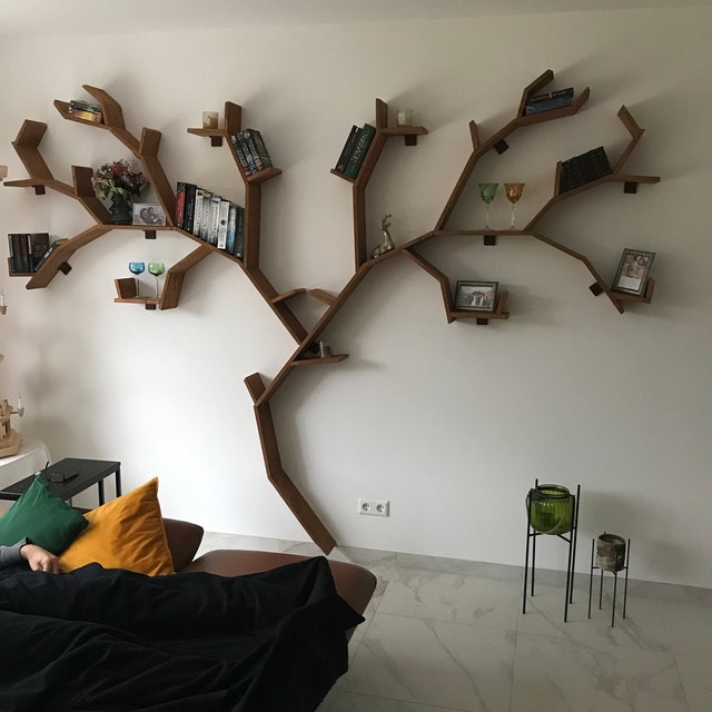 Wooden 2024 tree shelf