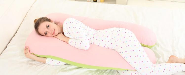 Giant U-Shaped Body Pillow - Cradling Pregnancy Pillow