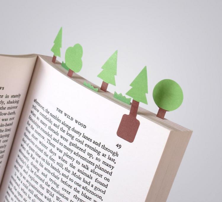 Forest Sticky Page Markers