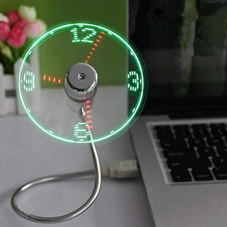 USB Powered LED Fan Clock