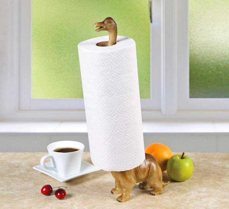 Dinosaur Paper Towel Holder and Toilet Paper Holder