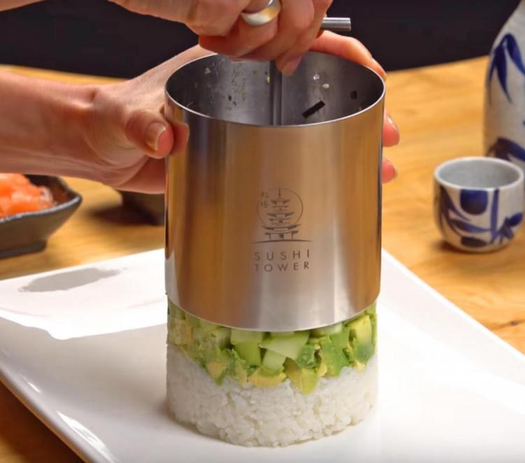 Sushi Tower Kit Lets You Make Towers Of Rice and Sushi