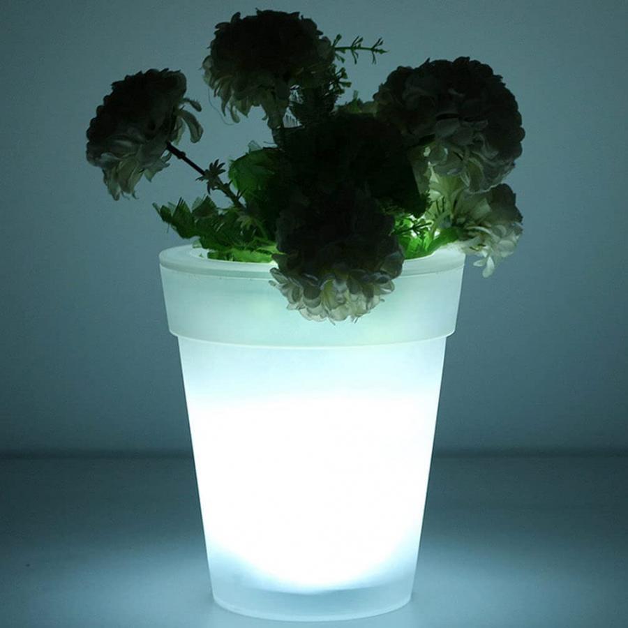 Glow In the Dark Planter - LED illuminated plant pot