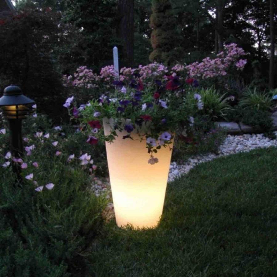 Glow In the Dark Planter - LED illuminated plant pot