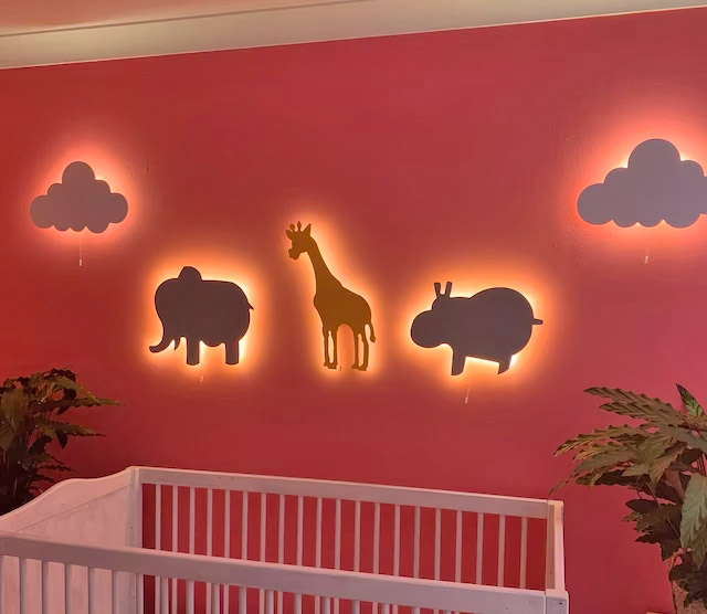 Nursery wall hot sale night light