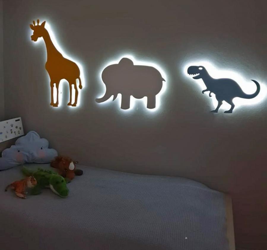  Zebra Tree Grass Animal Night Lights Plug Into Wall