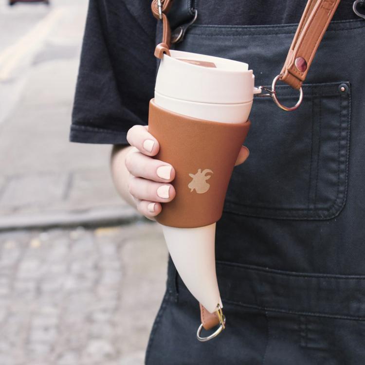 Goat Story Coffee Mug - Horn Shaped Coffee Mug