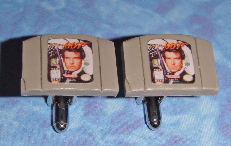 Goldeneye 007 Nintendo 64 Game Cartridge Cufflinks