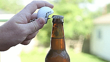 Golf Ball Bottle Opener - GIF