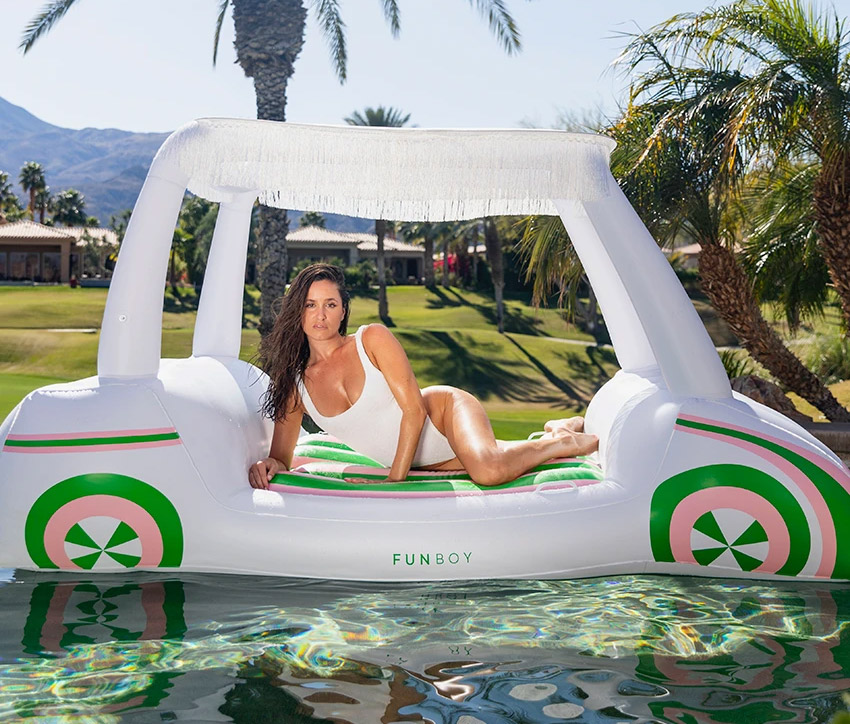 barbie golf cart pool float