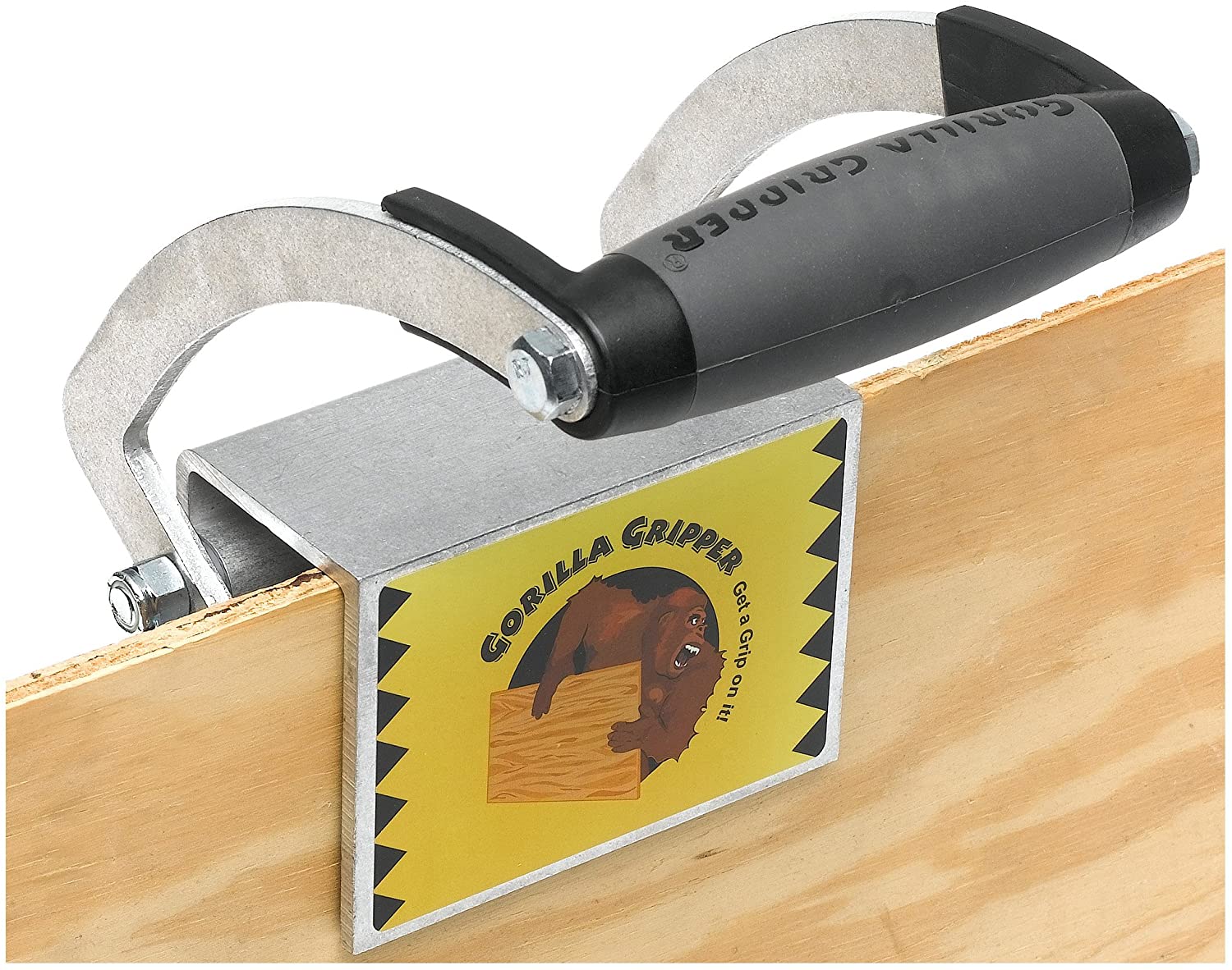 Gorilla Gripper - Clamp lets you easily haul around heavy slabs of wood or drywall by yourself - how to Carry heavy panels with 1 person