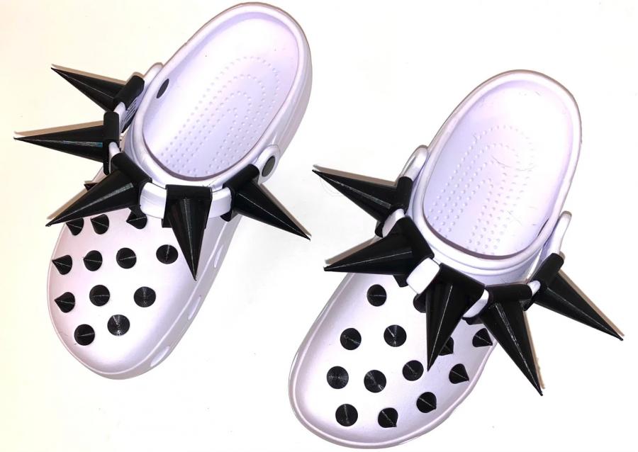 Goth crocs with spikes and chains exist – and the internet kind of likes  them