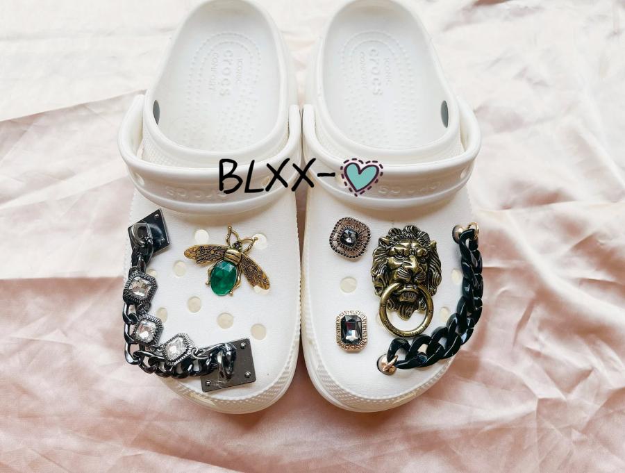 louis vuitton crocs charms jibbitz bling