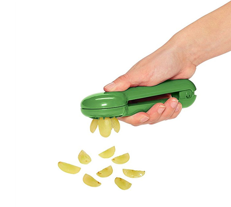 Grape Slicer Tool Cuts Grapes Into 4 Even Slices