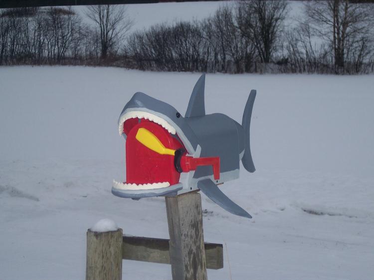 Great White Shark Mailbox - Best novelty mailboxes
