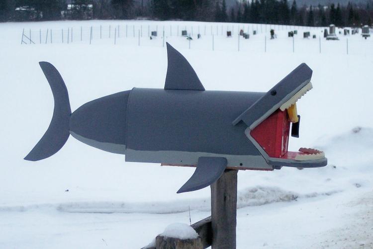 Great White Shark Mailbox - Best novelty mailboxes