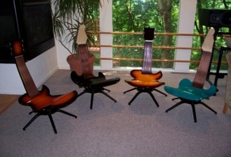 chairs that look like guitars